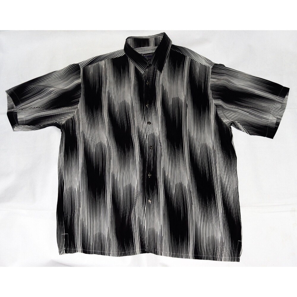 SOLD Bassiri Uomo USA Men's Short Sleeve‎ Button Front Shirt Casual Size 2XL